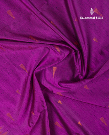 Beautiful Parrot Green Jute Semi Soft Silk Saree With Contrast Dark Purple Temple Border