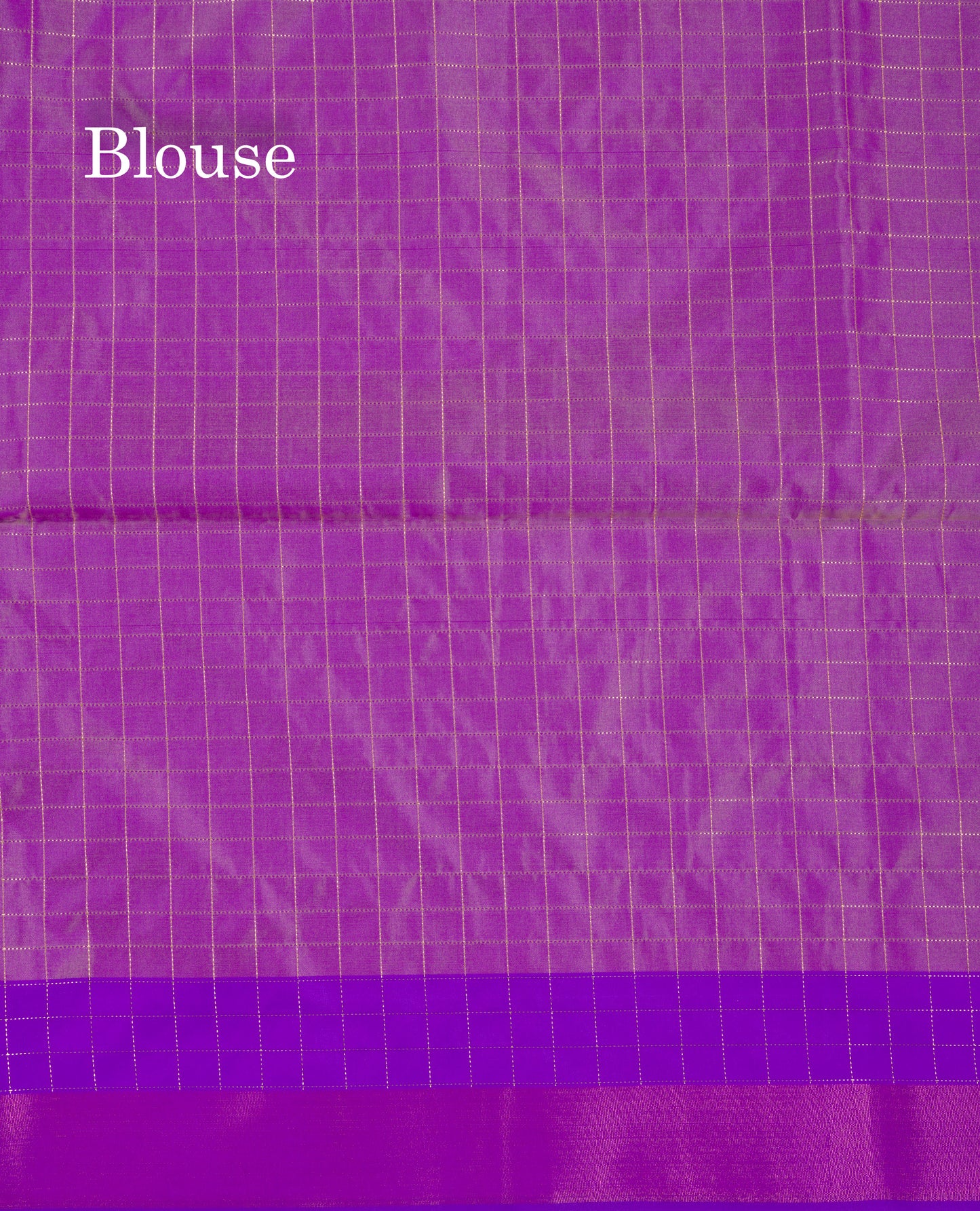 Beautiful Light Rexona Green Zari Checks With Butta Soft Silk Mix Saree With Contrast Dark Purple Blouse