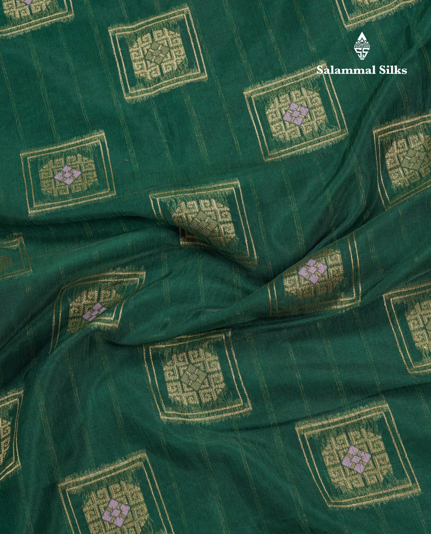 Bottle Green Meena Work Beautiful Malbari Linen Fancy Saree With Blouse