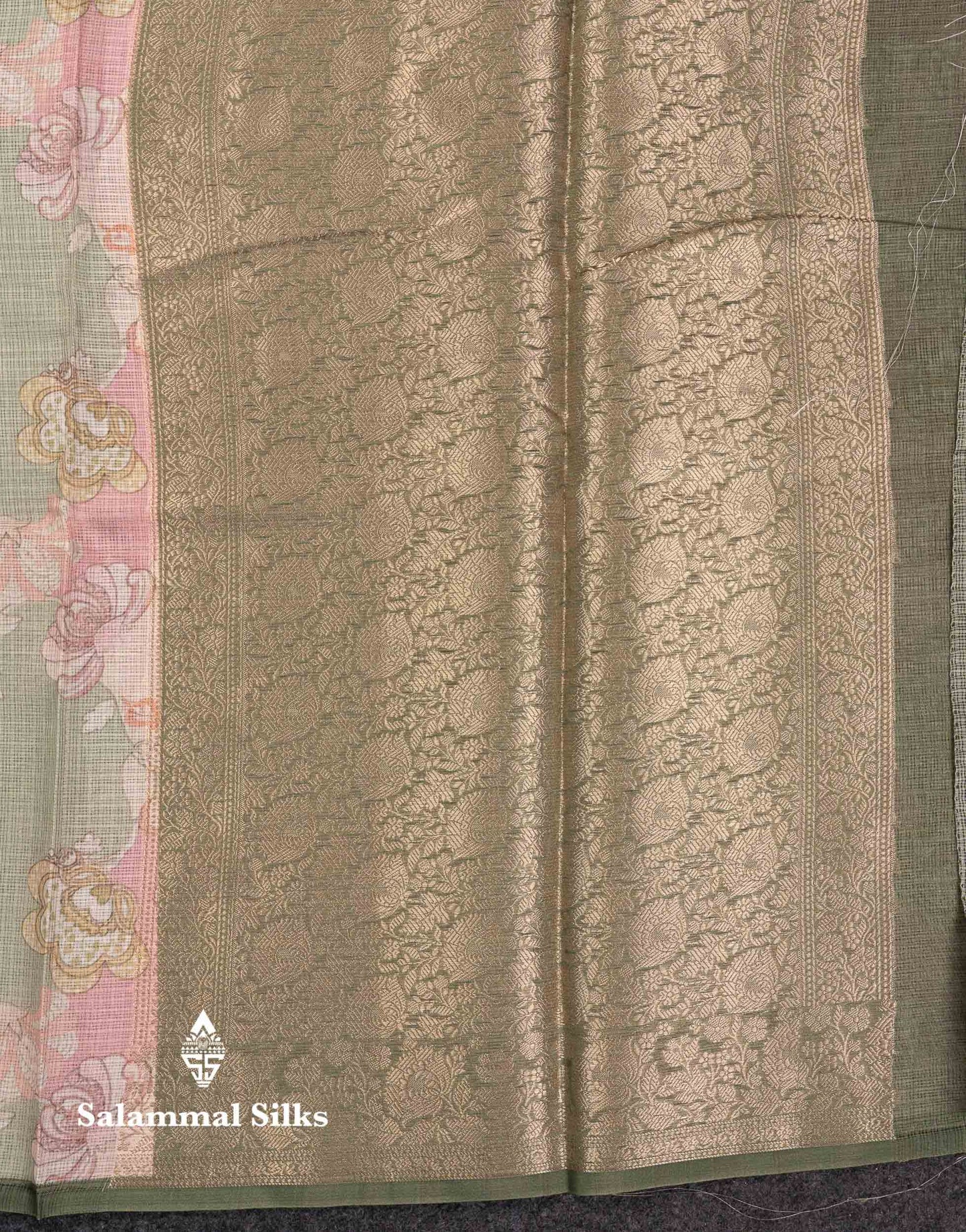 Beautiful Multicolour Kota Cotton Mix Fancy Saree With Contrast Pastel Violet Butta Blouse