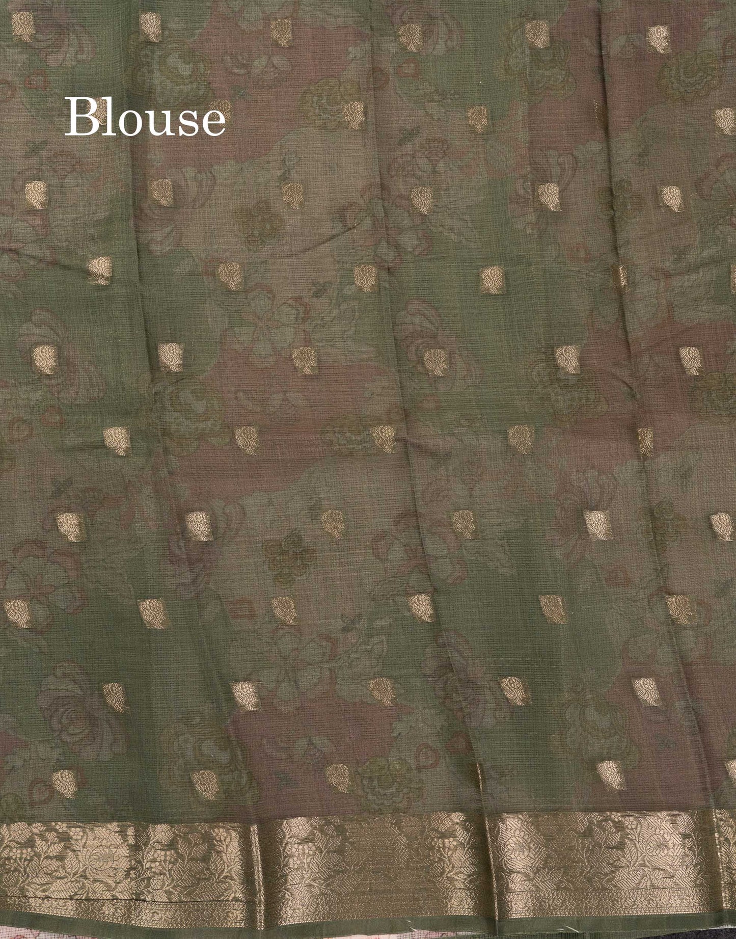 Beautiful Multicolour Kota Cotton Mix Fancy Saree With Contrast Pastel Violet Butta Blouse