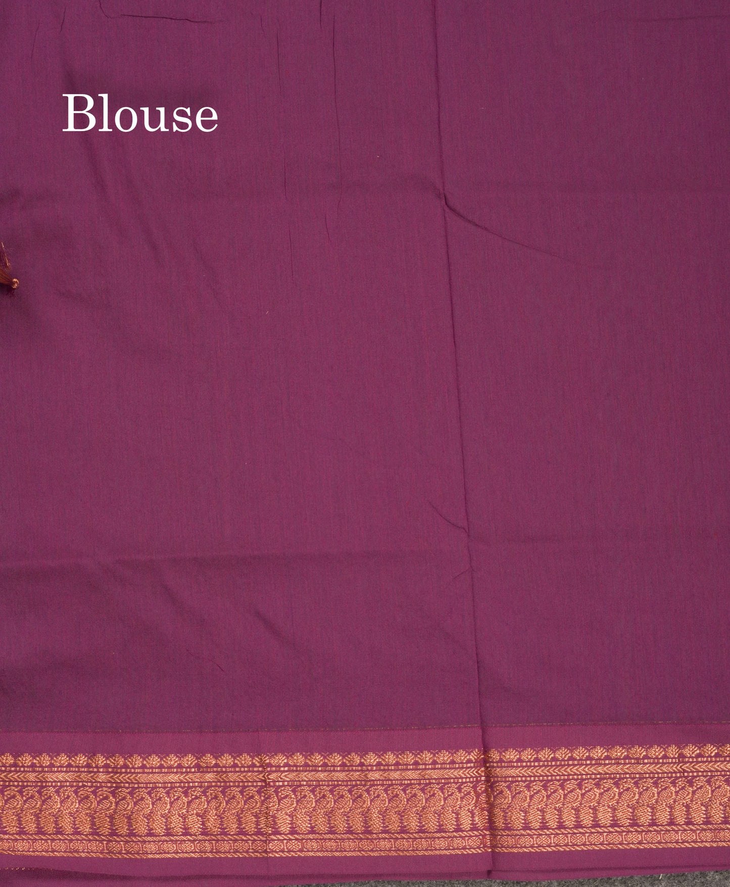 Saffire Green Kalyani Cotton Saree With Contrast Purple Border