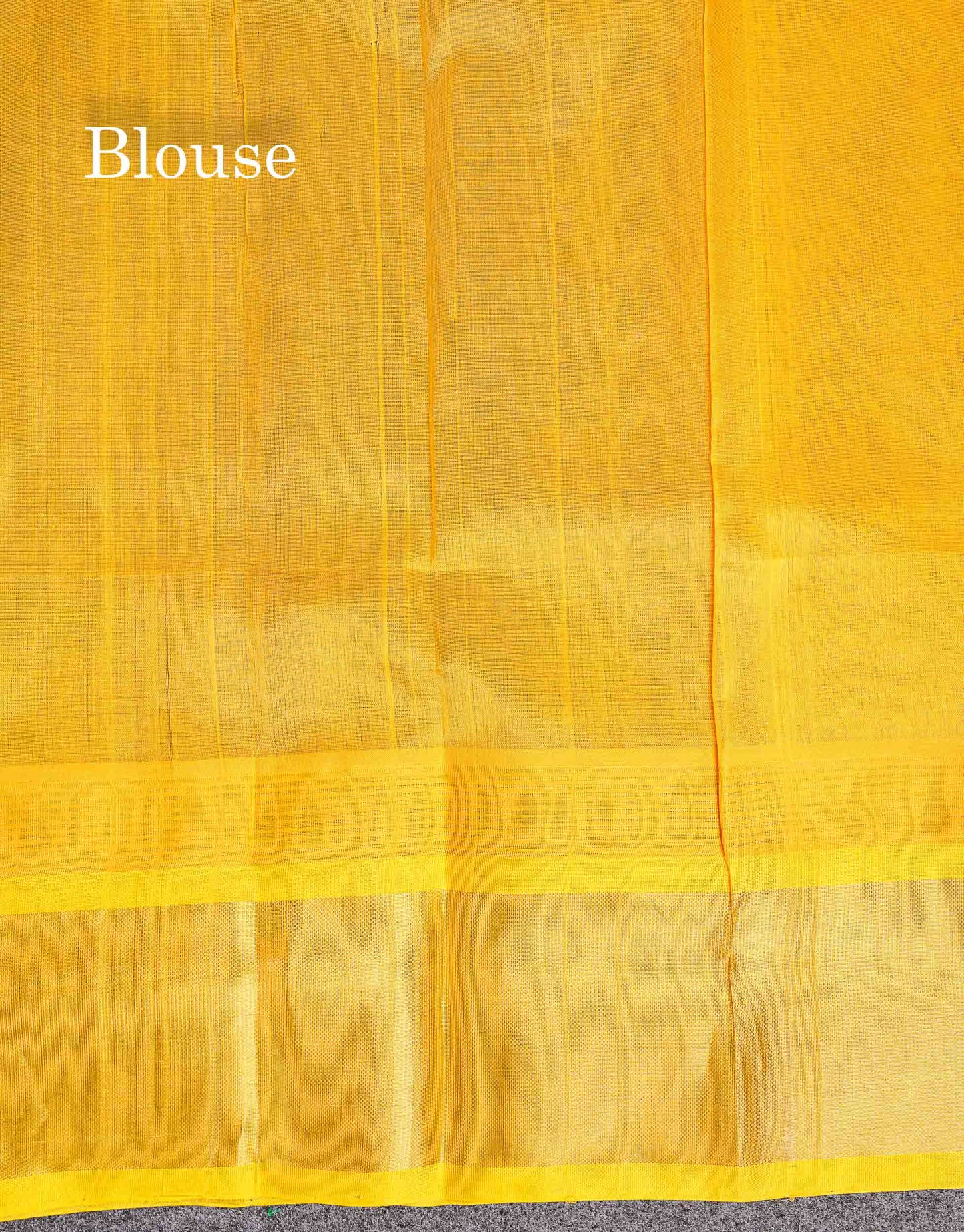 Pure Silk Cotton Saree - Multicolour Along With Contrast Yellow Border