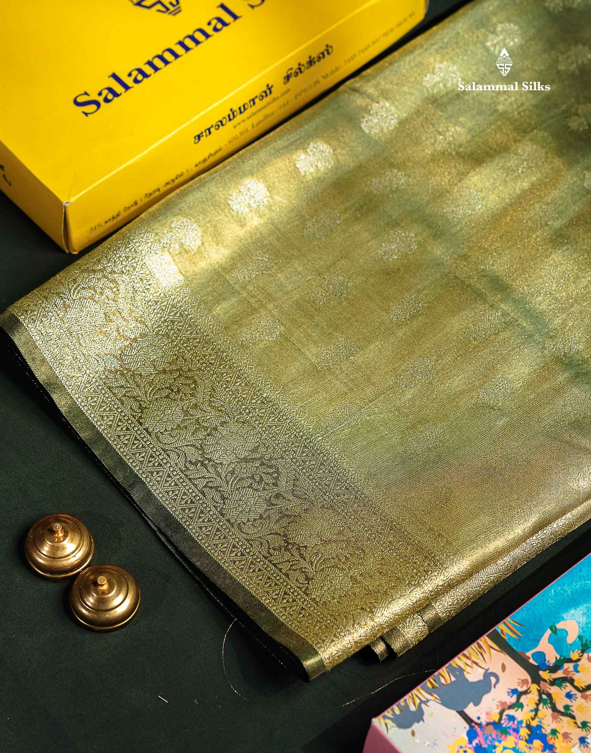 Beautiful Cream Pink Tissue Silk Mix Fancy Saree With Violet Border