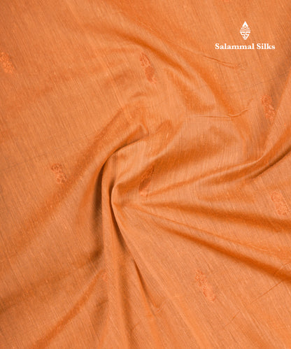 Sandal Kalyani Cotton Saree With Contrast Black Border