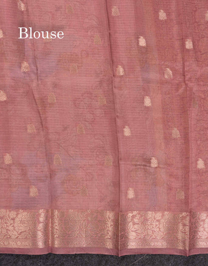Beautiful Multicolour Kota Cotton Mix Fancy Saree With Contrast Pastel Violet Butta Blouse