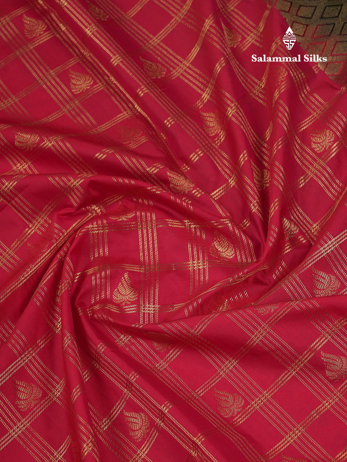 Beautiful Dark Magenta Checks With Butta Semi Silk Saree With Contrast Light Violet Traditional Evening Morning Border