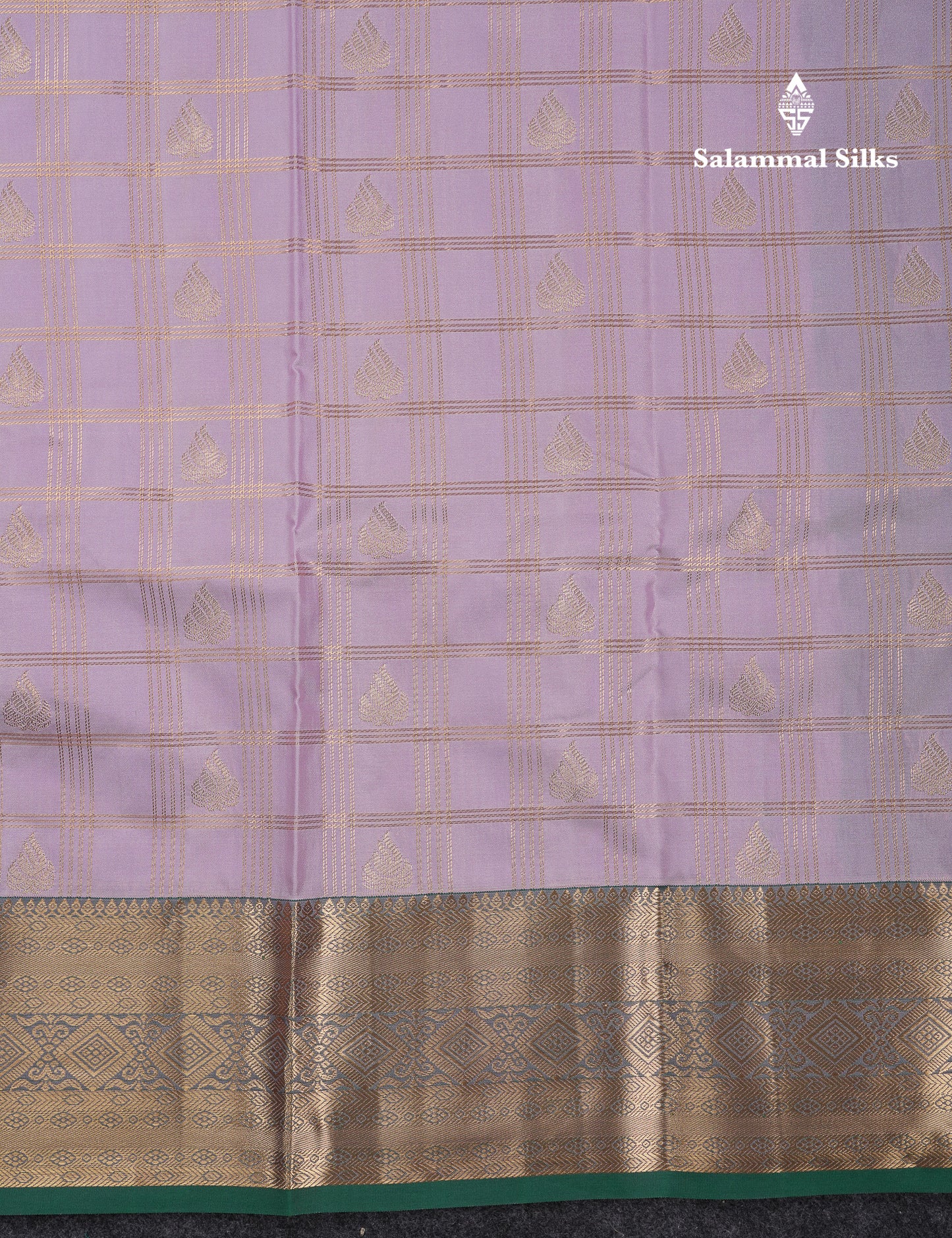 Beautiful Dark Magenta Checks With Butta Semi Silk Saree With Contrast Light Violet Traditional Evening Morning Border