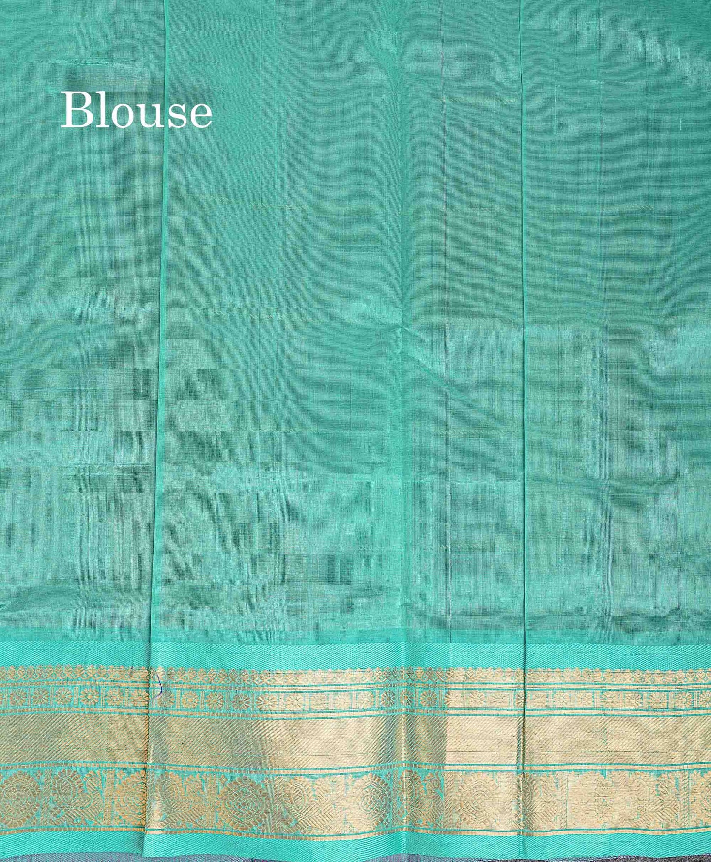 Pure Silk Cotton Saree - Magenta Big Checks With Traditional Butta Along With Contrast Sapphire Green Traditional Border