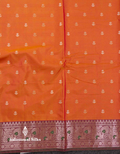 Beautiful Dual Tone Pink Shade Semi Silk Saree With Contrast Magenta Traditional Border