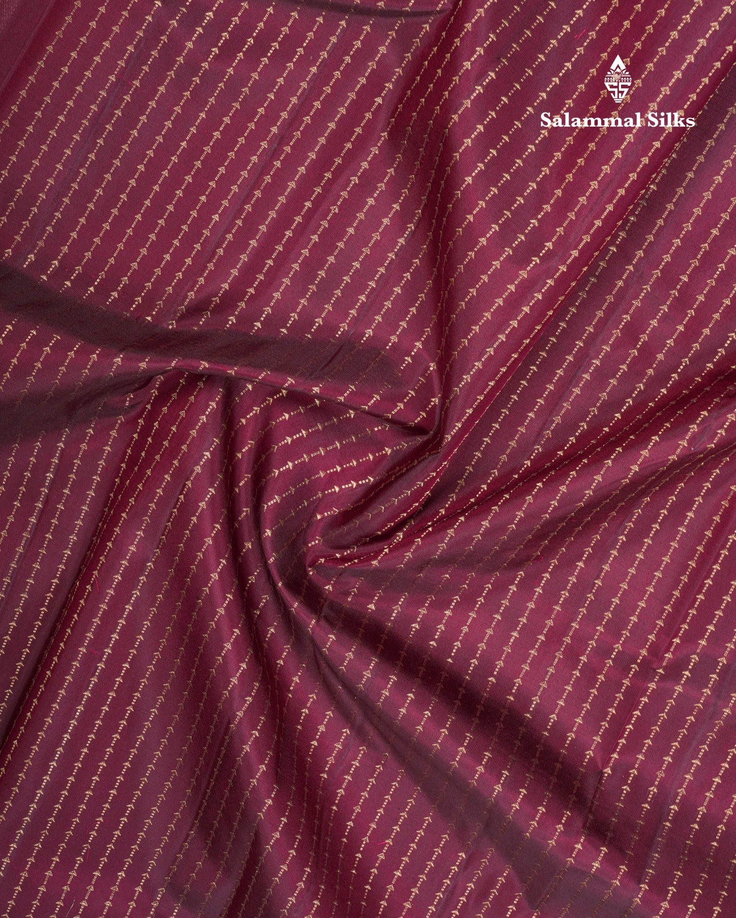 Beautiful Dark Magenta Pure Kanjivaram Silk Saree With Traditional Turning Border