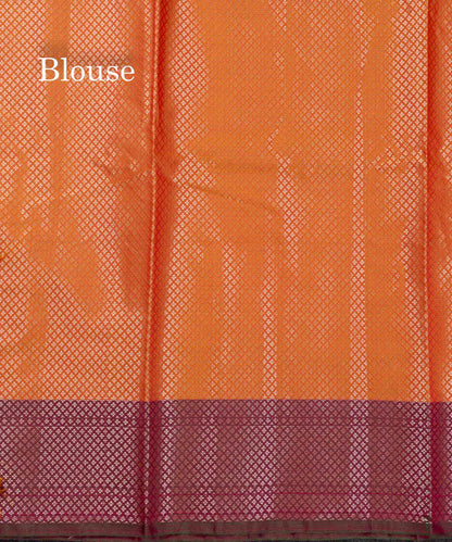 Beautiful Dual Tone Pink Shade Semi Silk Saree With Contrast Magenta Traditional Border