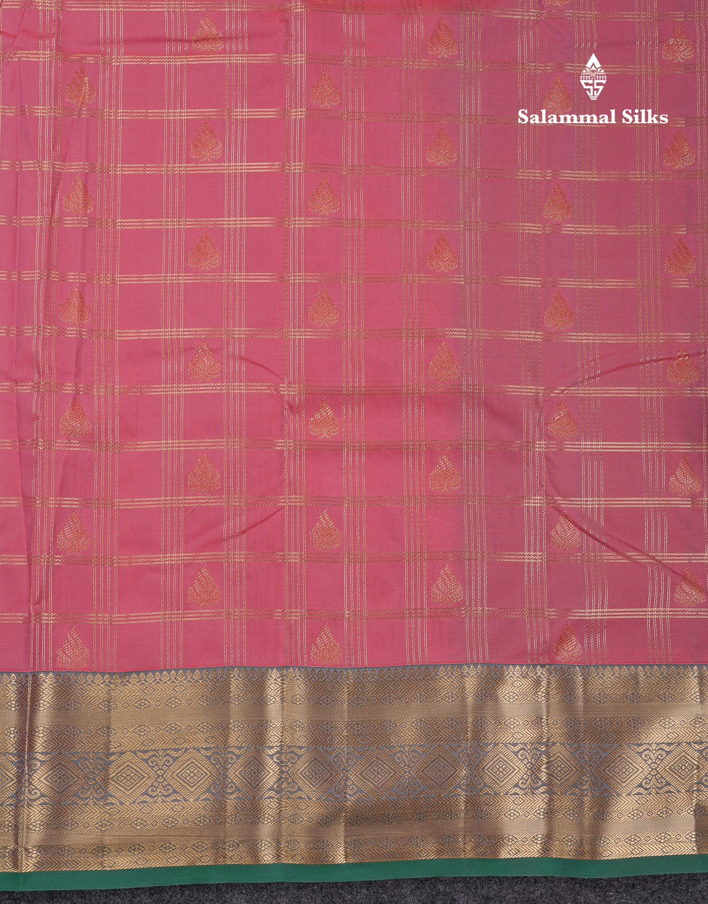 Beautiful Dark Magenta Checks With Butta Semi Silk Saree With Contrast Light Violet Traditional Evening Morning Border