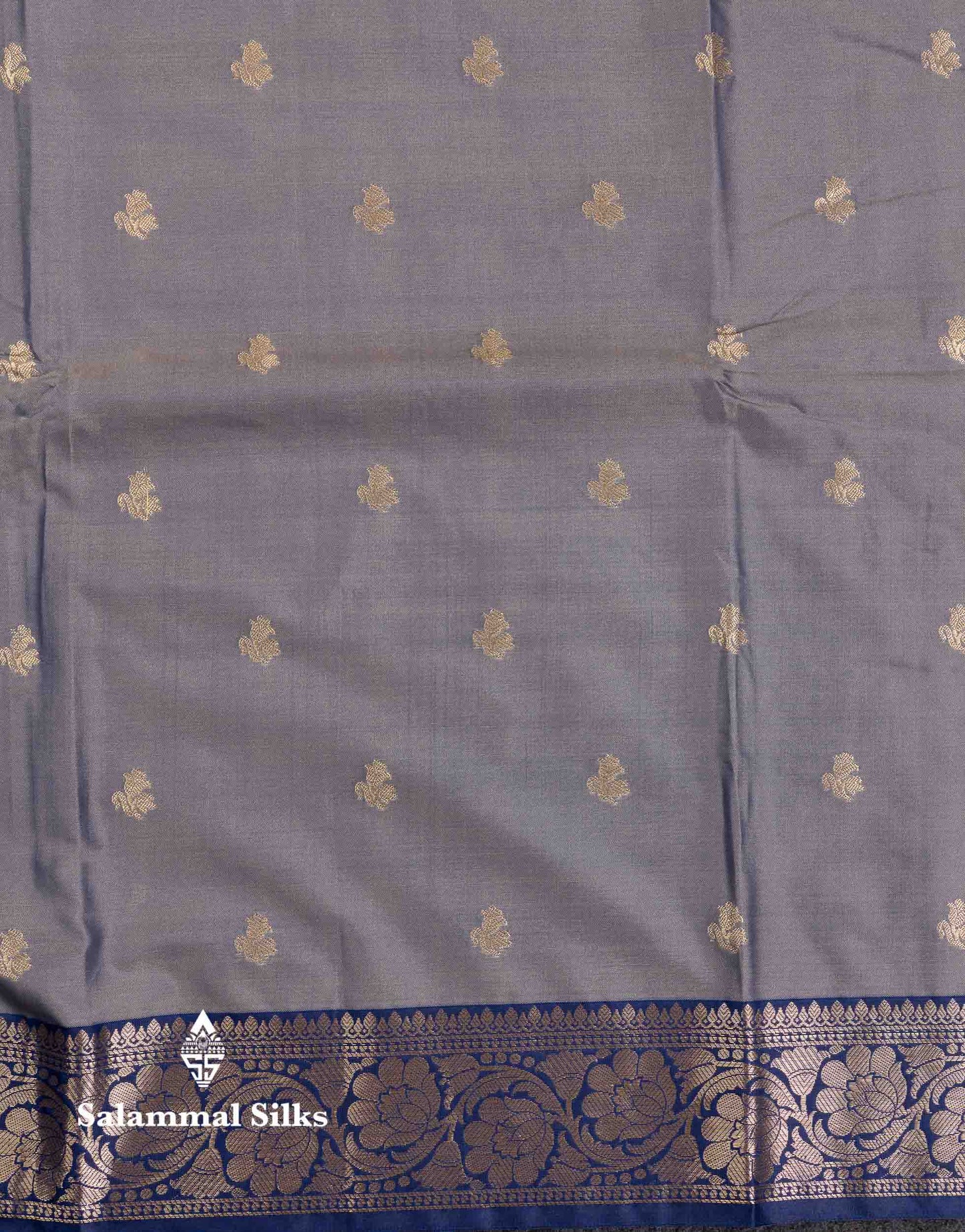 Beautiful Light Chocolate Semi Silk Saree With Contrast Violet Traditional Border