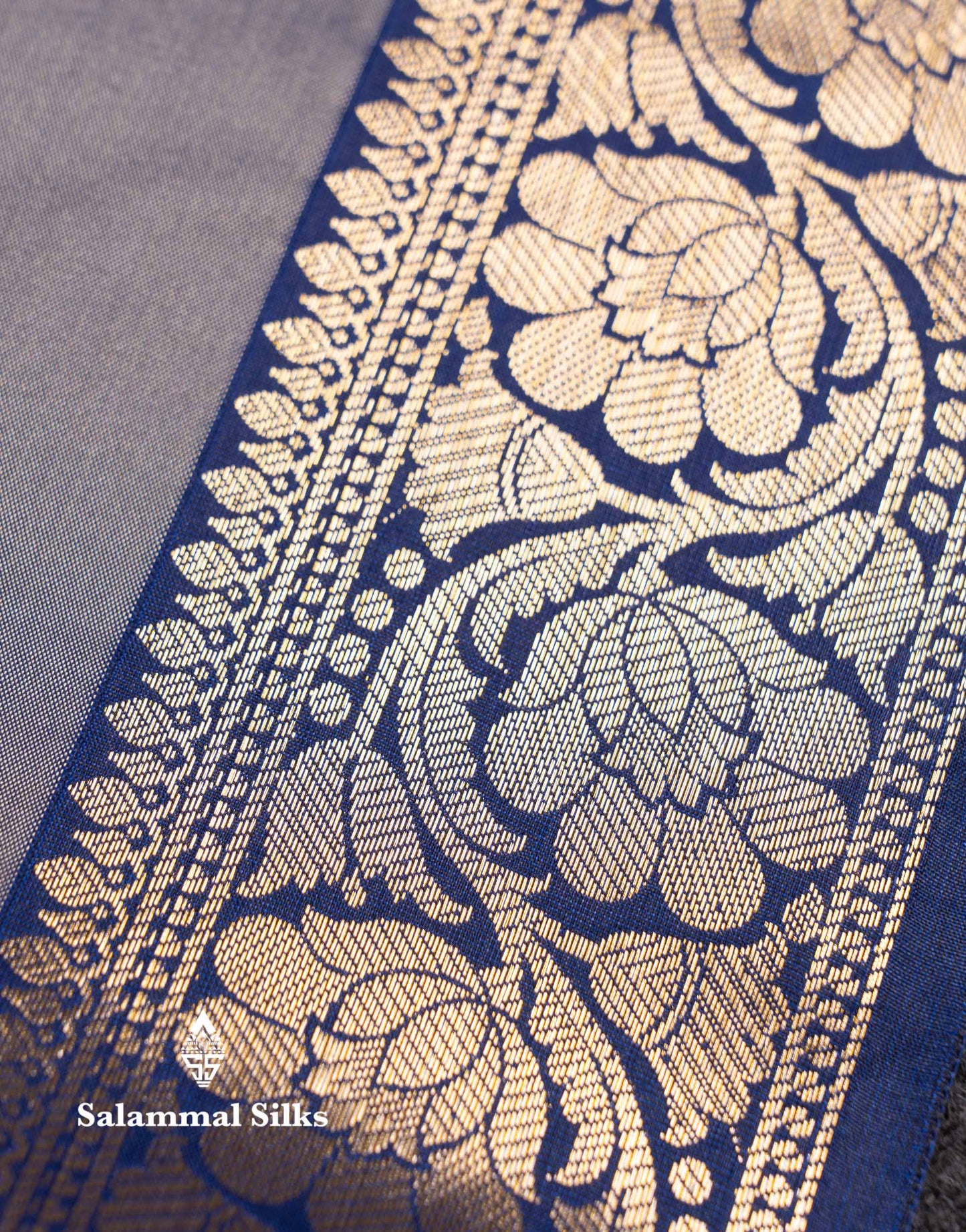 Beautiful Light Chocolate Semi Silk Saree With Contrast Violet Traditional Border