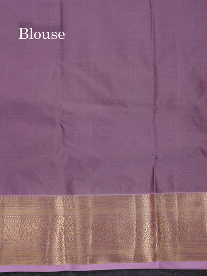 Beautiful Dark Magenta Checks With Butta Semi Silk Saree With Contrast Light Violet Traditional Evening Morning Border