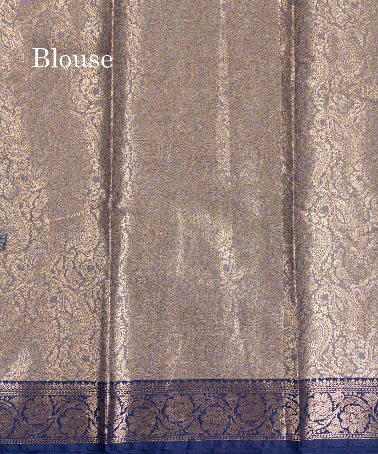 Beautiful Light Chocolate Semi Silk Saree With Contrast Violet Traditional Border