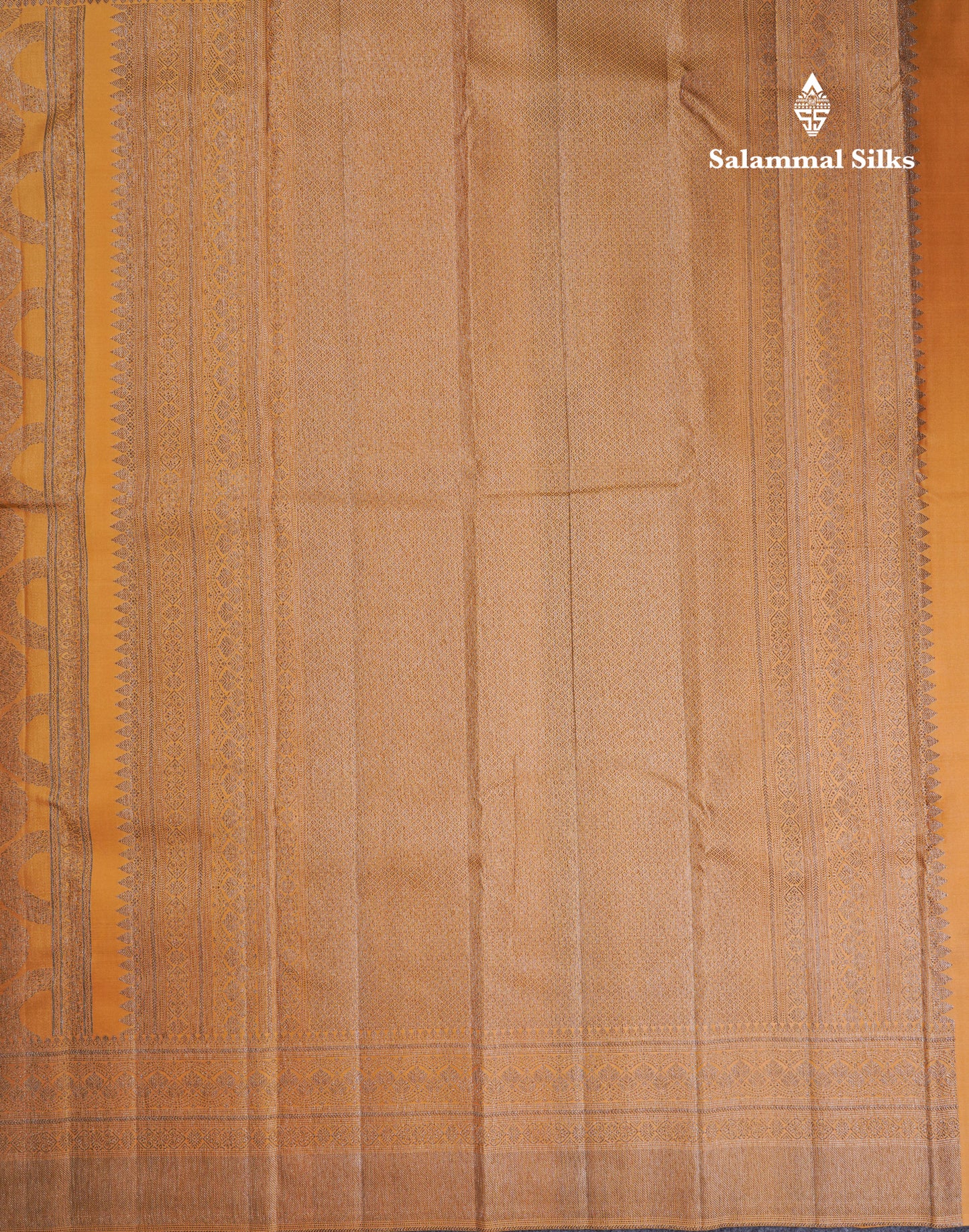 Dark Sandal Fancy Pure Kanjivaram Silk Saree With Self Border