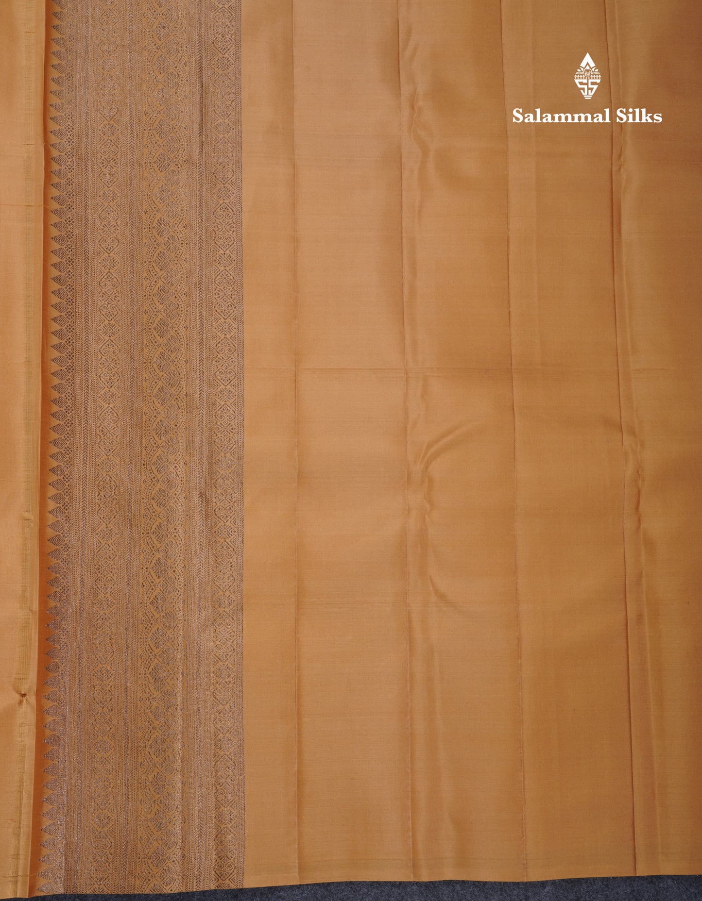 Dark Sandal Fancy Pure Kanjivaram Silk Saree With Self Border