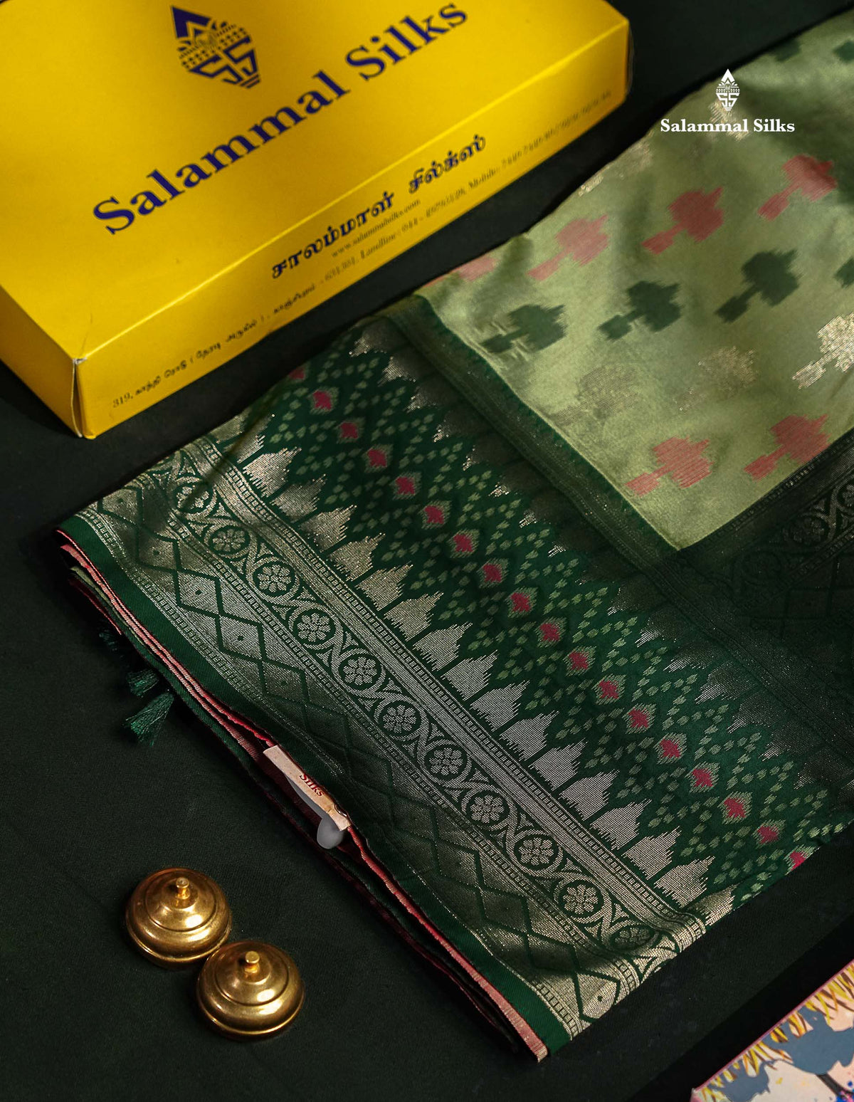 Beautiful Blue Ekkat Design Semi Silk Saree With Contrast Violet Fancy Border