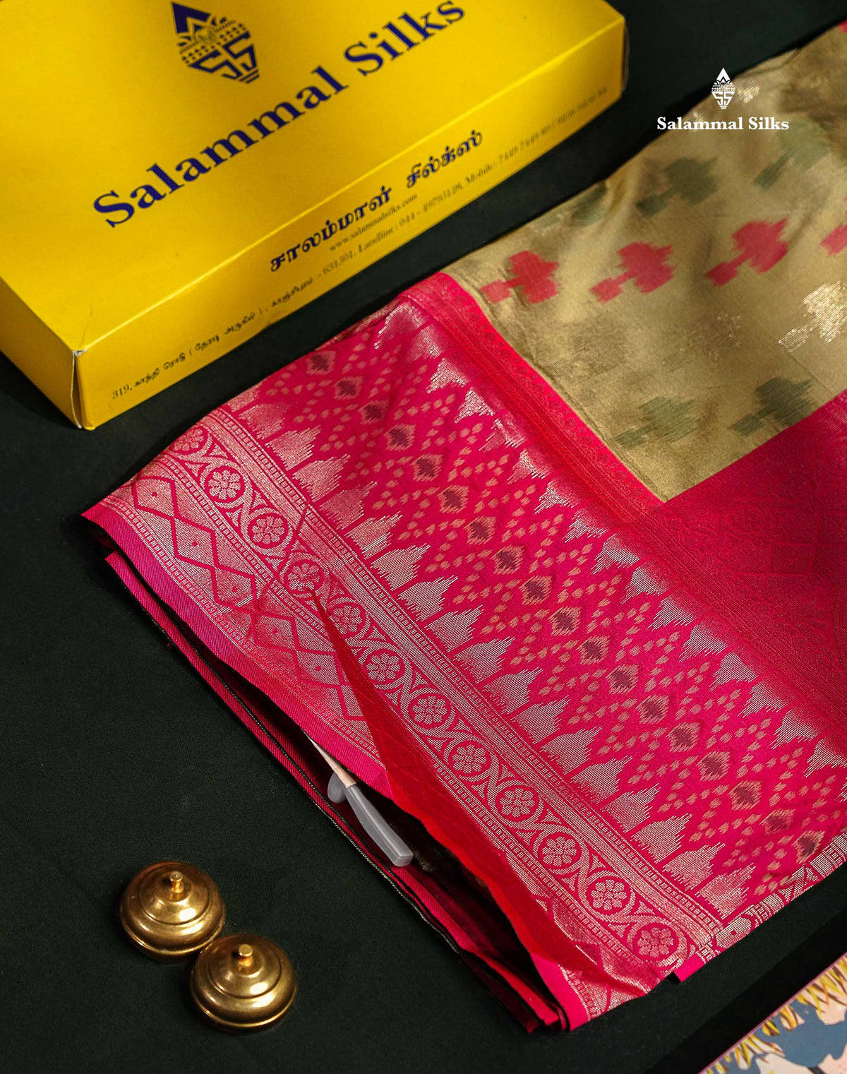 Beautiful Blue Ekkat Design Semi Silk Saree With Contrast Violet Fancy Border