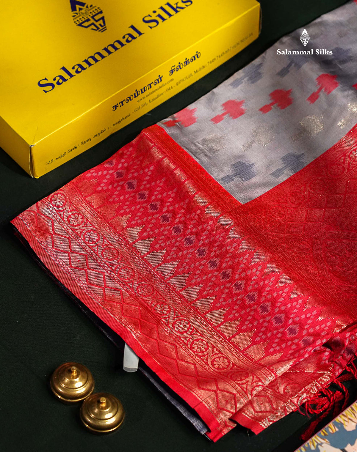 Beautiful Blue Ekkat Design Semi Silk Saree With Contrast Violet Fancy Border