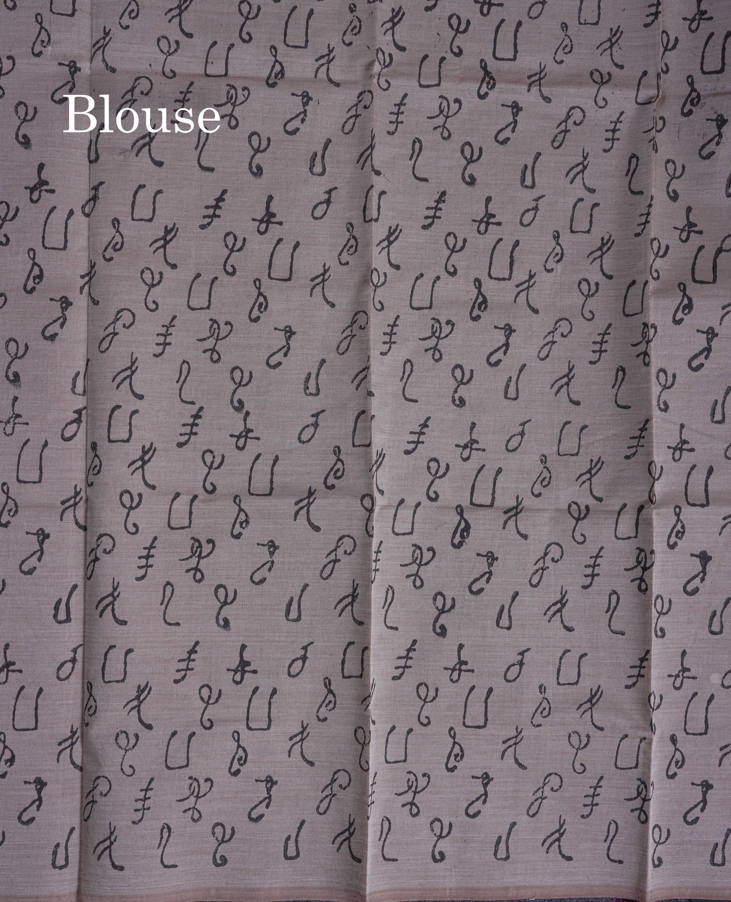 Beautiful Black Mirror Work South Cotton Printed Saree With Contrast Elephant Grey Blouse