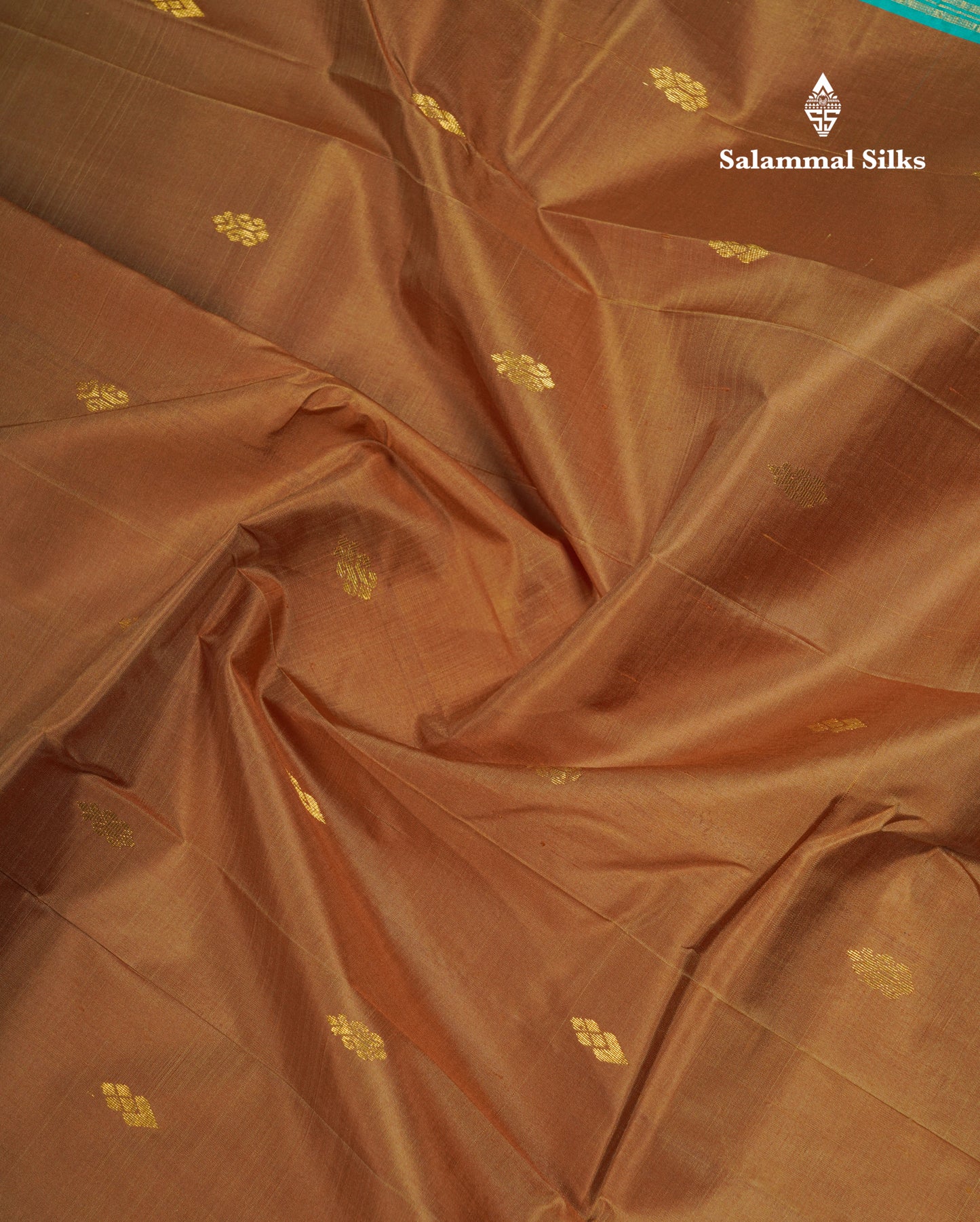 Manthulir Green Beautiful Pure Kanjivaram Silk Saree With Sapphire Green Traditional One Side Border