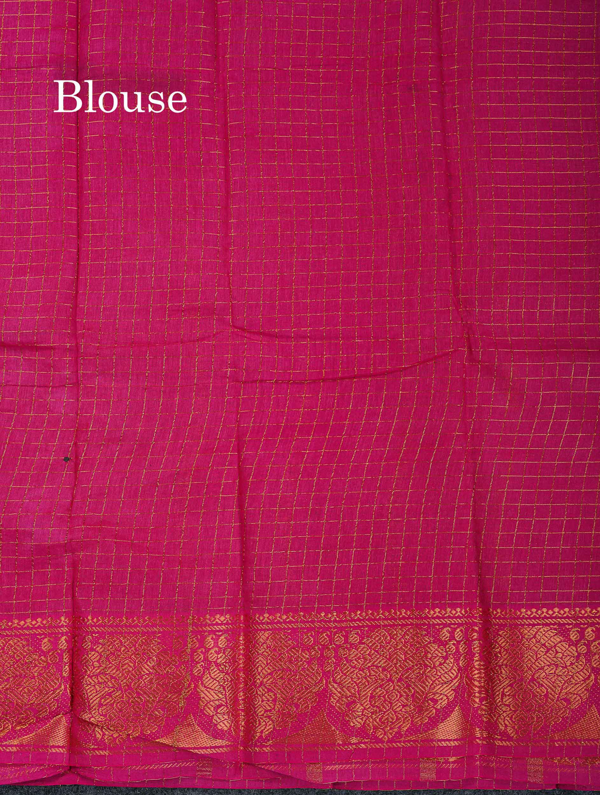 Sungudi Cotton Saree - Orange Colour Body Small Zari Checks With Baby Pink Border