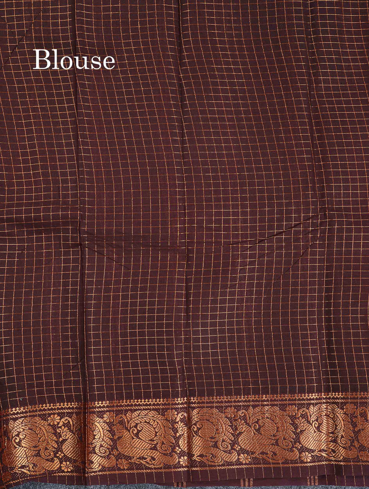 Sungudi Cotton Saree - Orange Colour Body Small Zari Checks With Baby Pink Border