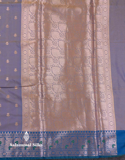Beautiful Dual Tone Pink Shade Semi Silk Saree With Contrast Magenta Traditional Border