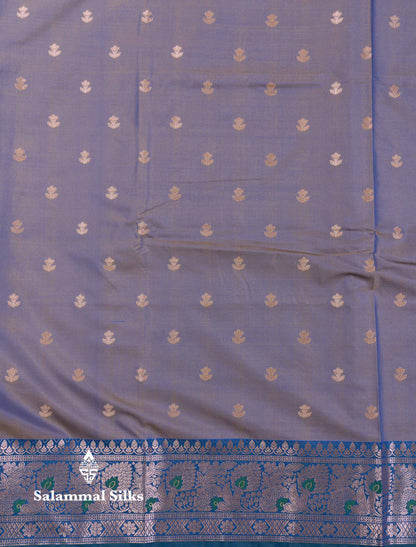 Beautiful Dual Tone Pink Shade Semi Silk Saree With Contrast Magenta Traditional Border