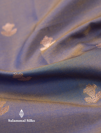 Beautiful Dual Tone Pink Shade Semi Silk Saree With Contrast Magenta Traditional Border