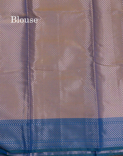 Beautiful Dual Tone Pink Shade Semi Silk Saree With Contrast Magenta Traditional Border