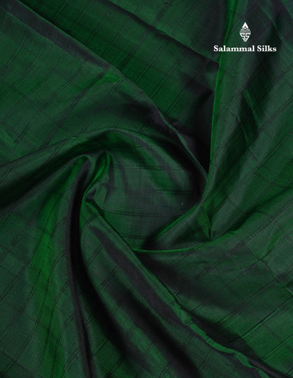 Beautiful Dark Maroon Pure Kanjivaram Silk Saree With Contrast Peacock Green Border