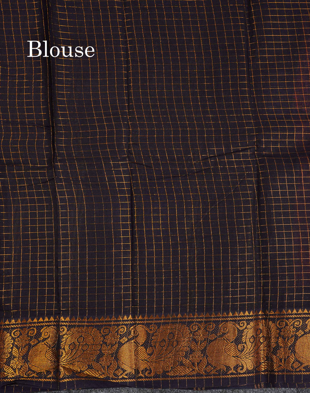Sungudi Cotton Saree - Orange Colour Body Small Zari Checks With Baby Pink Border