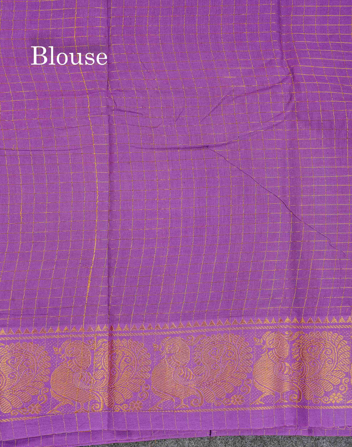 Sungudi Cotton Saree - Orange Colour Body Small Zari Checks With Baby Pink Border