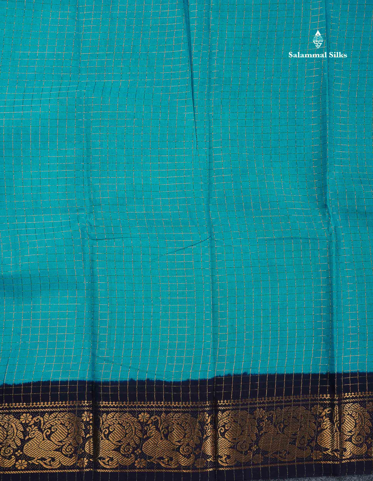 Sungudi Cotton Saree - Orange Colour Body Small Zari Checks With Baby Pink Border