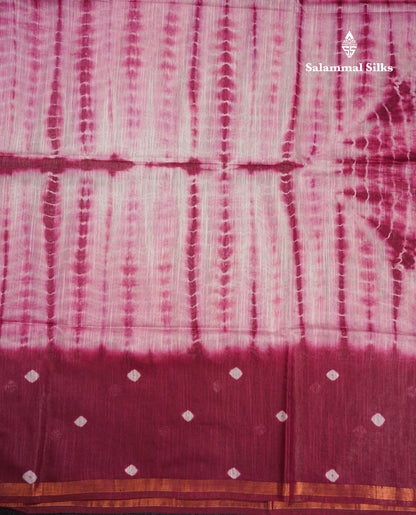 Bandhani Beautiful Fancy Saree Light Pink Colour With Blouse