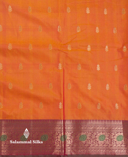 Beautiful Sapphire Green Semi Silk Saree With Contrast Peacock Green Traditional Border