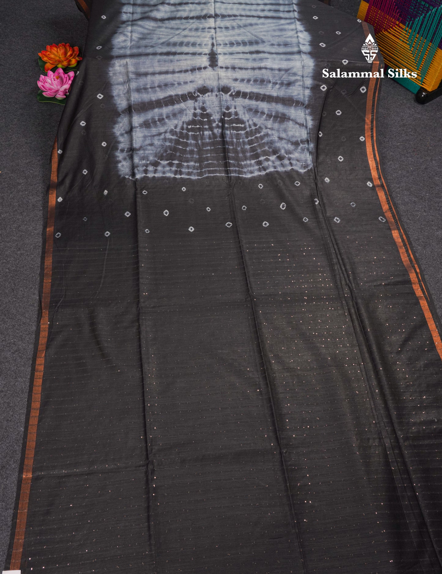Beautiful Baby Pink Bandhani Fancy Saree With Contrast Maroon Blouse