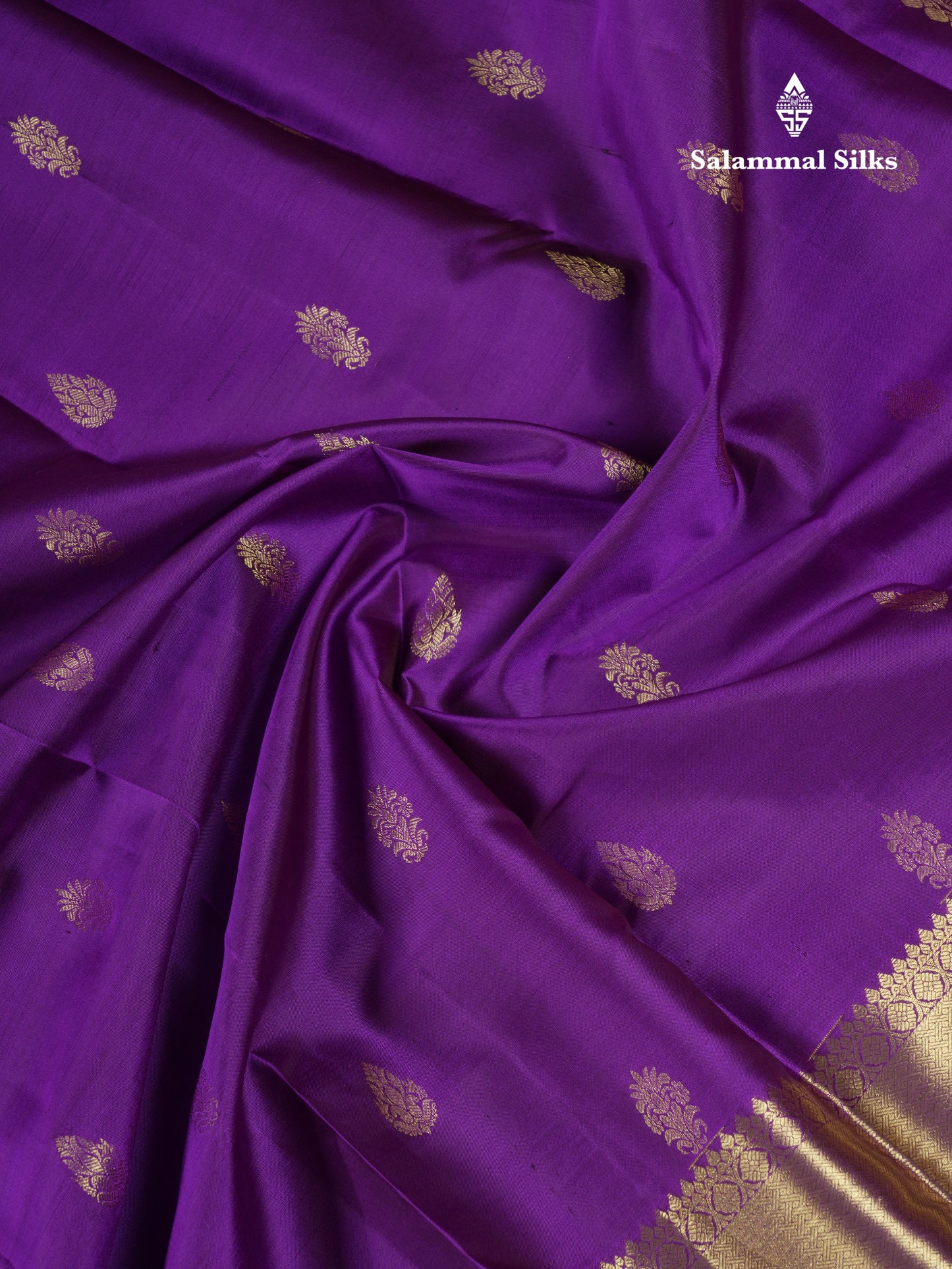 Beautiful Vadamalli Pure Kanjivaram Silk Saree With Traditional Evening Morning Border