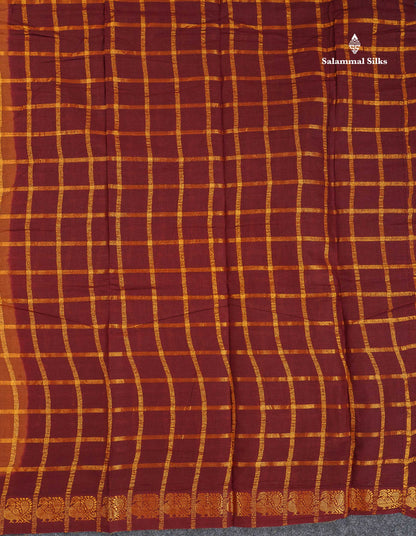 Sungudi Cotton Saree - Baby Pink Colour Body Zari Checks With Contrast Pink Traditional Border