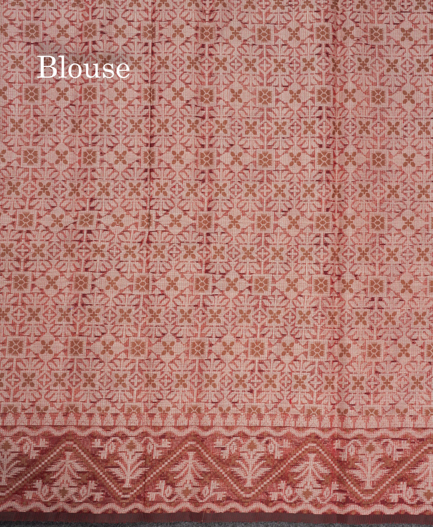 Maroon Thread Kota Saree With Fancy Border