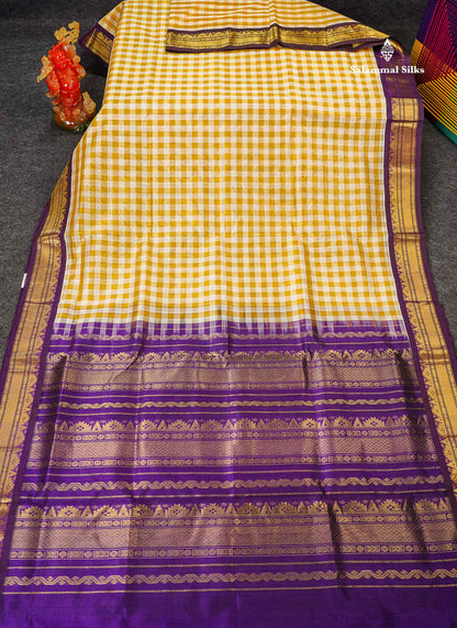 Full View Of Multicolour Pure Silk Cotton Saree