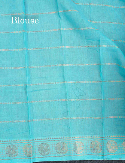 Sungudi Cotton Saree - Baby Pink Colour Body Zari Checks With Contrast Pink Traditional Border