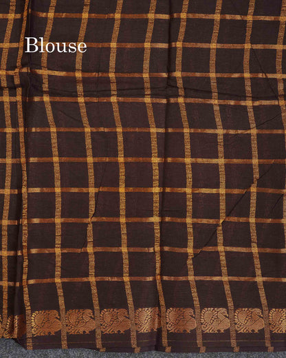 Sungudi Cotton Saree - Baby Pink Colour Body Zari Checks With Contrast Pink Traditional Border