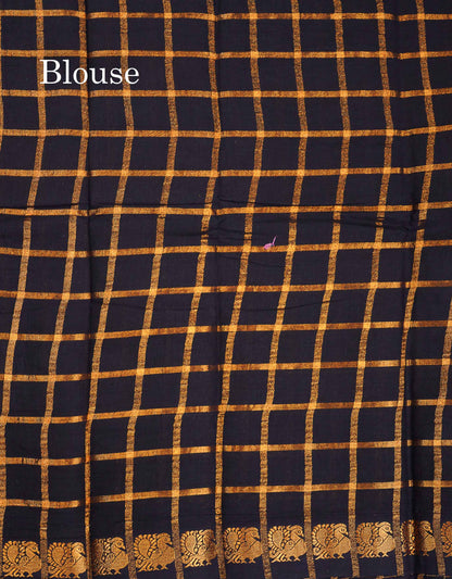 Sungudi Cotton Saree - Baby Pink Colour Body Zari Checks With Contrast Pink Traditional Border