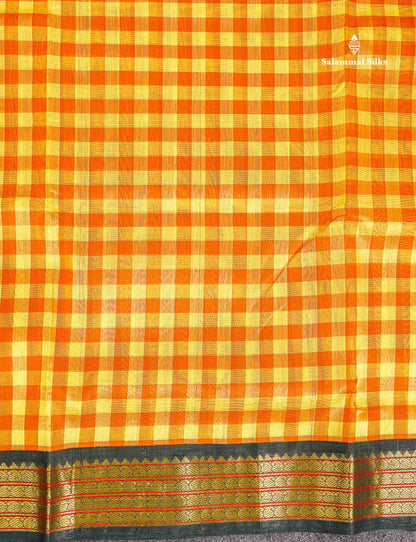 Black Border Of Multicolour Pure Silk Cotton Saree