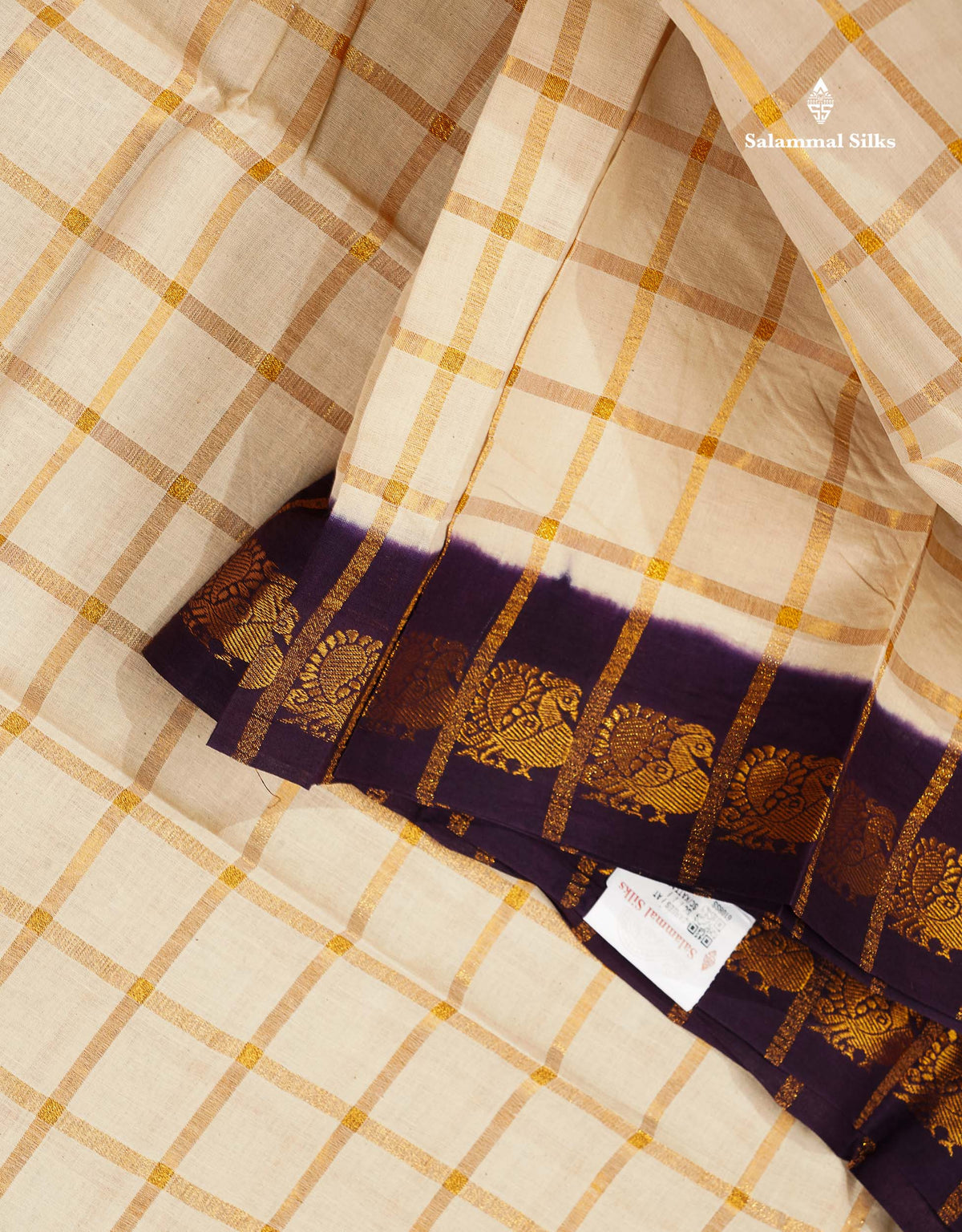 Sungudi Cotton Saree - Baby Pink Colour Body Zari Checks With Contrast Pink Traditional Border